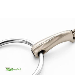 Herm Sprenger Novocontact Wassertrense Gebiss doppelt gebrochen 14 mm Silber – Bild 1 von 3