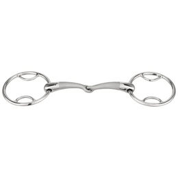 Produktbild von Herm Sprenger Satinox 2-Ring Gebiss Multi Ring 14 mm einfach gebrochen Edelstahl 135 mm Weite