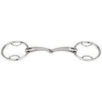 Produktbild von Herm Sprenger Satinox 2-Ring Gebiss Multi Ring 14 mm einfach gebrochen Edelstahl 135 mm Weite