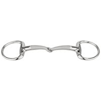 Produktbild von Herm Sprenger SATINOX Olivenkopf Unterlegtrense aus Edelstahl 14 mm einfach gebrochen 105 mm Weite