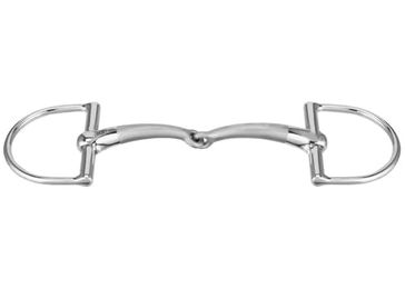 Produktbild von Herm Sprenger SATINOX Pony D-Ring Gebiss aus Edelstahl 14 mm einfach gebrochen