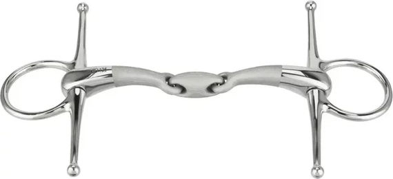 Produktbild von Herm Sprenger Satinox Schenkeltrense aus rostfreiem Edelstahl 14 mm doppelt gebrochen