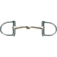 Produktbild von Herm Sprenger Sensogan D-Ring Trense mit Gebiss HSP KK einfach gebrochen aus Edelstahl 16mm 78