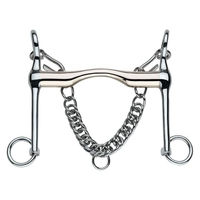 Produktbild von Herm Sprenger SENSOGAN FC-Spezialkandare aus Edelstahl mit flacher und verbreiterter Zungenfreiheit 18mm Silber