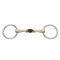 Produktbild von Herm Sprenger Sensogan Ultra Soft Trense mit doppelt gebrochenem HSP Gebiss aus Gummi 16mm Silber