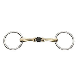 Herm Sprenger SENSOGAN WH Ultra Soft Wassertrense doppelt gebrochen mit Gummi 16mm Silber – Bild 1 von 3