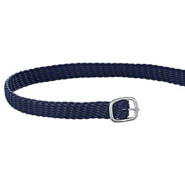 Herm Sprenger Sporenriemen aus Nylon in Blau mit silberner Schnalle 45 cm – Bild 1 von 2