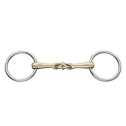 Produktbild von Herm Sprenger Ultra Trense Sensogan Schwarz 78cm mit Gebiss HSP Ultra roll. Element doppelt gebrochen 18mm