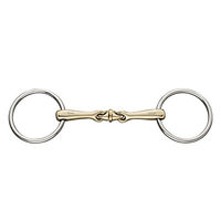 Produktbild von Herm Sprenger Ultra Trense Sensogan Schwarz 78cm mit Gebiss HSP Ultra roll. Element doppelt gebrochen 18mm
