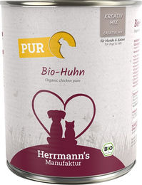 Herrmann's Bio-Huhn Reinfleisch Kreativ-Mix für Adult Hunde 6 x 800 g - 6 x 800 g – Bild 1 von 5