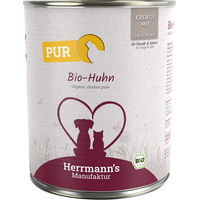Produktbild von Herrmann's Bio-Huhn Reinfleisch Kreativ-Mix für Adult Hunde 6 x 800 g - 6 x 800 g