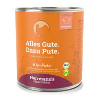 Produktbild von Herrmann's Bio Hundefutter Adult Pute mit Stückchen in Sauce 6 x 800 g - 6 x 800 g