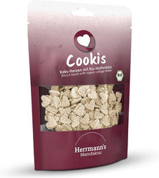 Herrmann's Bio Hüttenkäseherzen Cookis Belohnungssnack für Hunde 100 g - 100 g – Bild 1 von 2