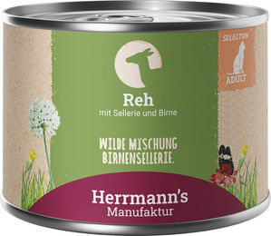 Herrmann's Bio Katzenfutter Hirsch Adult 12 x 200 g - 12 x 200 g – Bild 1 von 2