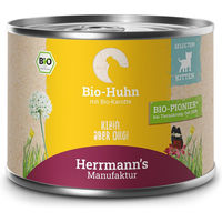 Produktbild von Herrmann's Bio Katzenfutter Huhn mit Karotte Selection Kitten 12 x 200 g - 12 x 200 g