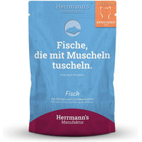 Produktbild von Herrmann's Bio Katzenfutter Lachs und Garnele Selection Adult 20 x 100 g - 20 x 100 g