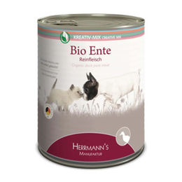 Herrmann's Bio Reinfleisch Kreativ-Mix Ente Stückchen in Sauce 6 x 800 g - 6 x 800 g – Bild 1 von 5