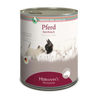 Produktbild von Herrmann's Bio Reinfleisch Pferd Monoprotein Stückchen in Sauce 6 x 800 g - 6 x 800 g