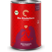 Produktbild von Herrmann's Bio Rinderherz mit Fenchel Classic Hundefutter 6 x 400 g