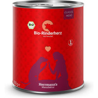 Produktbild von Herrmann's Bio Rinderherz mit Fenchel Classic Hundefutter 6 x 800 g