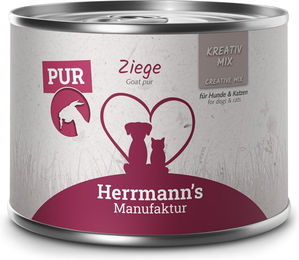 Herrmann's Katzen Nassfutter Ziege Reinfleisch Kreativ-Mix Hypoallergen Monoprotein 200 g - 200 g – Bild 1 von 2