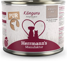 Herrmann's Kreativ-Mix Känguru Monoprotein Katzenfutter für alle Altersstufen 12 x 200 g - 12 x 200 g – Bild 1 von 2