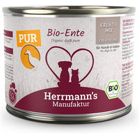 Produktbild von Herrmann's Manufaktur Bio Ente Reinfleisch Monoprotein Katzen Nassfutter Adult 12 x 200 g - 12 x 200 g