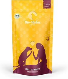 Herrmann's Manufaktur Bio-Huhn mit Reis Classic Hundefutter 10 x 130 g – Bild 1 von 2