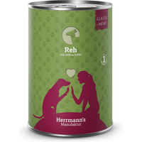 Produktbild von Herrmann's Manufaktur Bio Hundefutter Reh mit Süßkartoffeln Classic 6 x 400 g