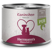 Produktbild von Herrmann's Manufaktur Bio Katzen Nassfutter Kaninchen Stückchen in Sauce Monoprotein 12 x 200 g - 12 x 200 g