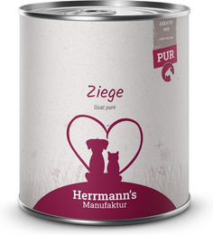 Herrmann's Manufaktur Bio Katzen Nassfutter Ziege Monoprotein Adult 6 x 800 g - 6 x 800 g – Bild 1 von 2