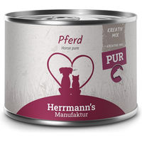 Produktbild von Herrmann's Manufaktur Bio Pferd Nassfutter Kreativ-Mix Monoprotein Adult 12 x 200 g - 12 x 200 g