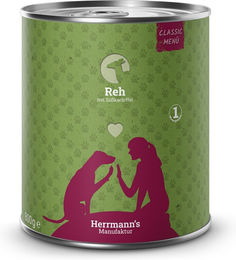 Herrmann's Manufaktur Classic Hundefutter Reh mit Süßkartoffeln Bio 6 x 800 g – Bild 1 von 2