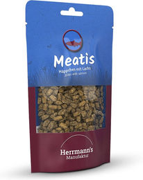 Herrmann's Manufaktur Meatis Bio Trockenfleisch Lachs mit Hirse glutenfrei 80 g - 80 g – Bild 1 von 2