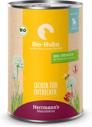 Herrmann's Selection Bio Hundefutter Welpe Huhn mit Reis und Fenchel 6 x 400 g - 6 x 400 g – Bild 1 von 2
