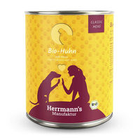 Produktbild von Herrmanns Bio Huhn Stückchen in Sauce für Hunde 6 x 800 g - 6 x 800 g