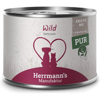 Produktbild von Herrmanns Bio Katzen Nassfutter Kreativ-Mix Wild Hirsch 12 x 200 g - 12 x 200 g