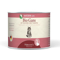 Produktbild von Herrmanns Bio Katzenfutter Gans Nassfutter 12x 200g - 12 x 200 g