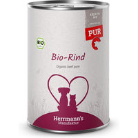 Produktbild von Herrmanns Kreativ-Mix Bio Rind Reinfleisch Monoprotein Katzen Nassfutter Stückchen in Sauce 12 x 400 g - 400 g