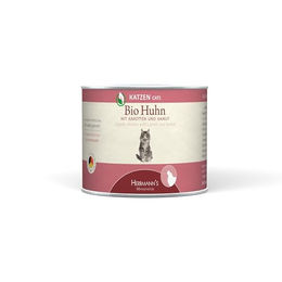 Herrmanns Selection Bio Huhn mit Karotte und Kamut Katzenflocken Adult 12 x 200 g - 12 x 200 g – Bild 1 von 4