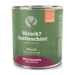 Herrmanns Selection Bio Hundefutter Adult Hirsch mit Stückchen in Sauce Getreidefrei Monoprotein 6 x 800 g - 6 x 800 g – Bild 1 von 3