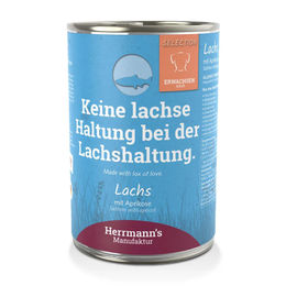 Herrmanns Selection Bio Hundefutter Lachs Stückchen in Sauce Adult 6 x 400 g - 6 x 400 g – Bild 1 von 3
