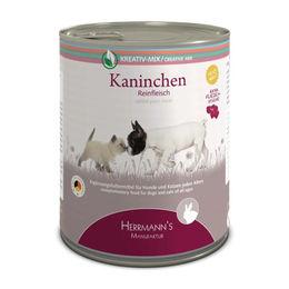 Herrmanns Selection Bio Kaninchen Monoprotein Stückchen in Sauce 6 x 800 g - 6 x 800 g – Bild 1 von 3