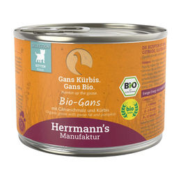 Herrmanns Selection Bio Kitten Nassfutter Gans mit hohem Fleischanteil 12 x 200 g - 12 x 200 g – Bild 1 von 3