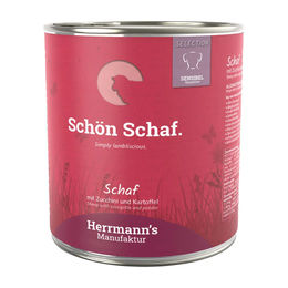 Herrmanns Selection Bio-Menü Sensitive Schaf mit Zucchini und Kartoffel Stückchen in Sauce 6 x 800 g - 6 x 800 g – Bild 1 von 4