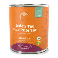 Produktbild von Herrmanns Selection Bio Pute mit Zucchini und Apfel Light Hundefutter 6 x 800 g - 800 g