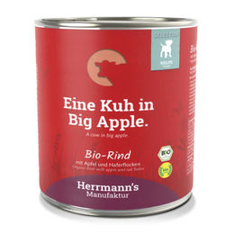 Herrmanns Selection Bio Rind Hundewelpe Stückchen in Sauce 6 x 800 g - 6 x 800 g – Bild 1 von 3