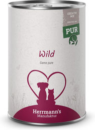 Herrmanns Selection Bio Wild Reinfleisch Stückchen in Sauce für Hunde 12 x 400 g - 400 g – Bild 1 von 3
