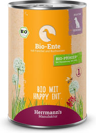 Herrmanns Selection Sensible Bio Ente mit Fenchel und Buchweizen Hundefutter Adult 12 x 400 g - 12 x 400 g – Bild 1 von 4