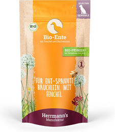 Herrmanns Selection Sensible Bio Hundefutter Ente mit Fenchel und Buchweizen Stückchen in Sauce 14 x 150 g - 15 x 150 g – Bild 1 von 2